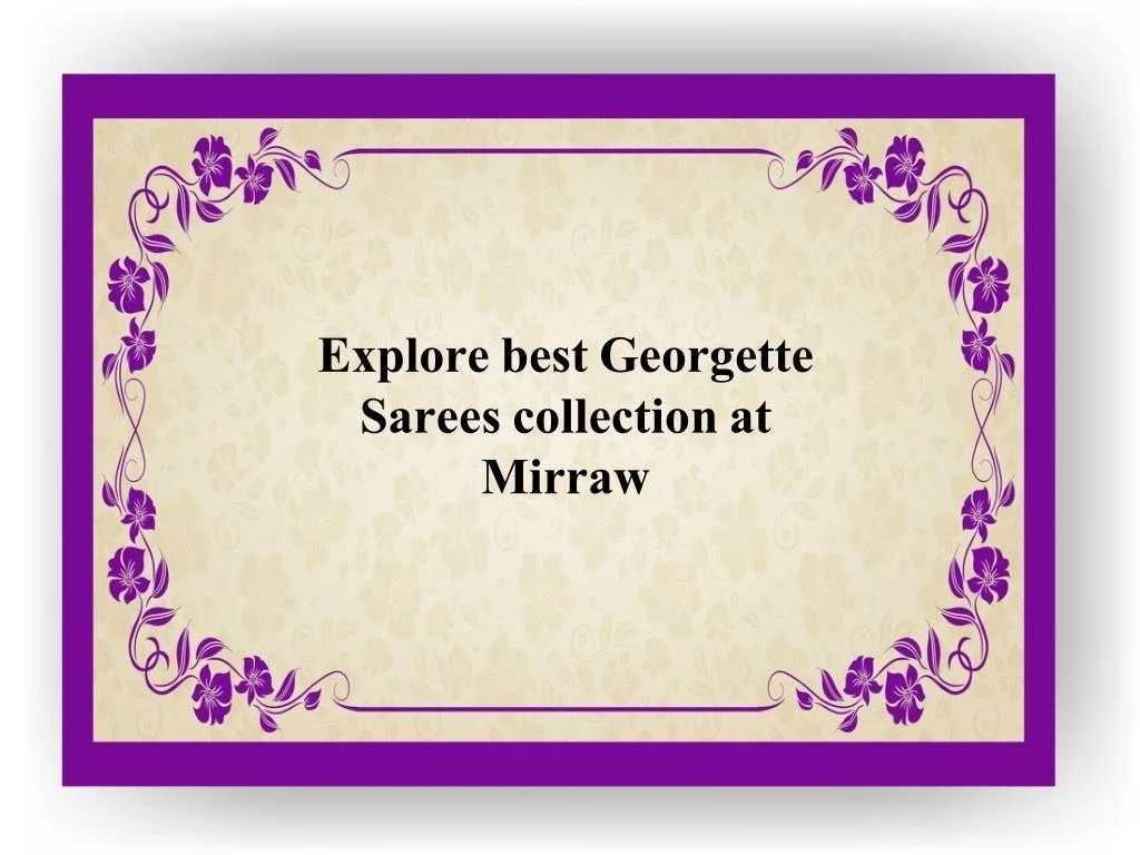 explore best georgette s arees collection