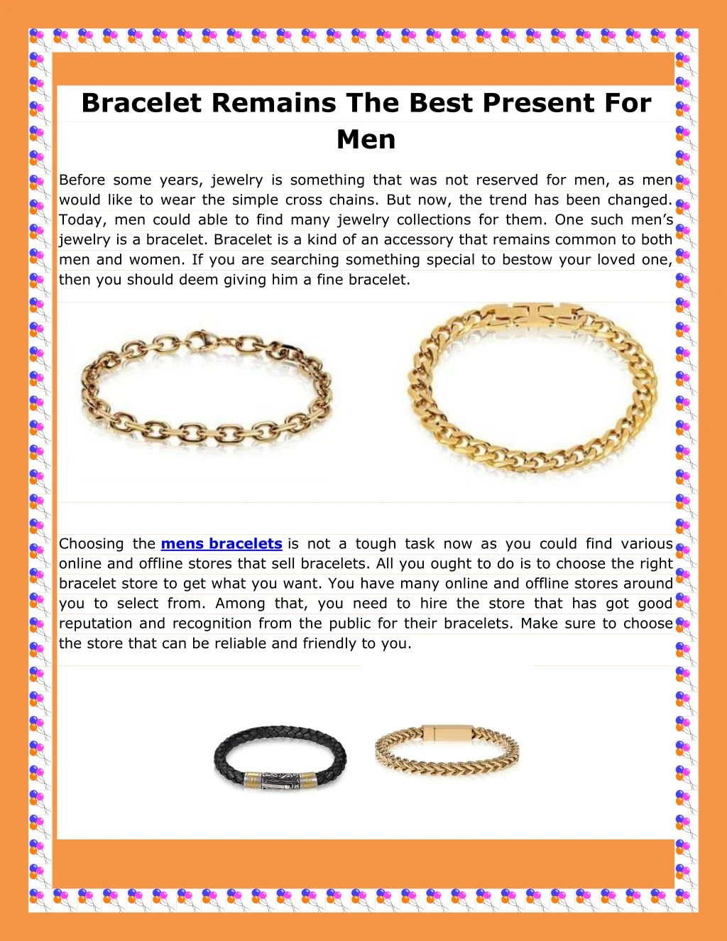 bracelet remains the best present for men