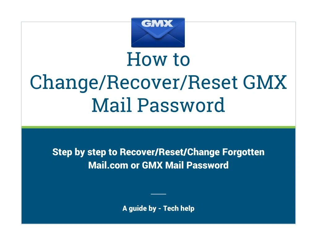 how to change recover reset gmx mail password
