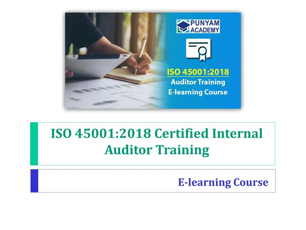 iso 45001 2018 certified internal auditor training