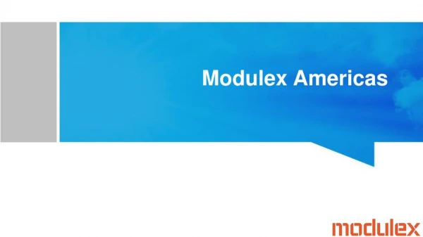 Global Experience in Signage Solutions Modulex Americas