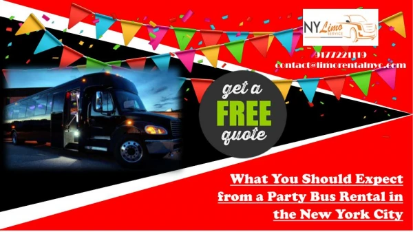 What You Should Expect from a Party Bus Rental in the New York City