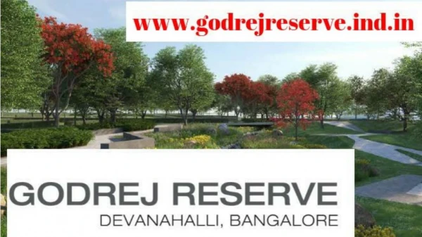 Godrej Reserve Master Plan / Floor Plan