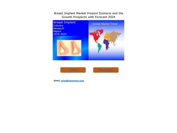 Breast Implant Market Growth Rate, Developing Trends, Manufacturers, Countries, Shape and Application, Global Forecast T