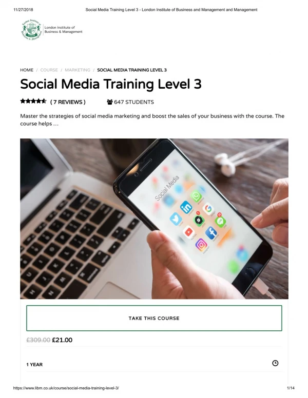 Social Media Training Level 3 - LIBM