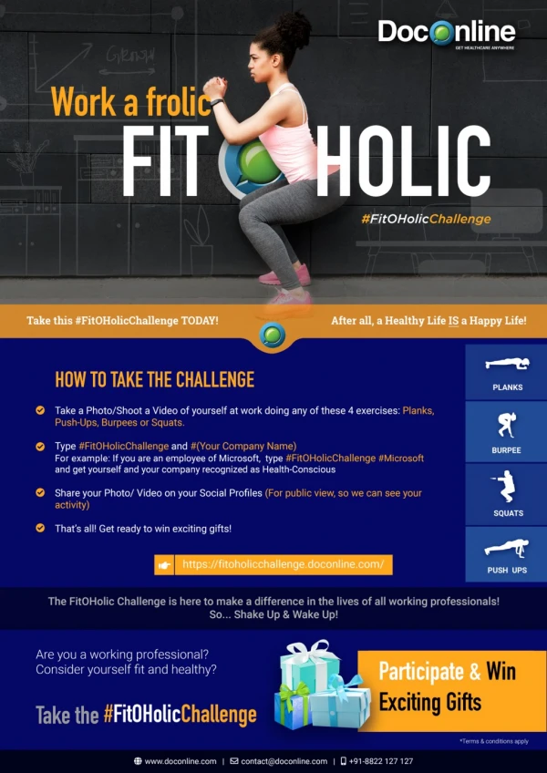 Work a Frolic Be a FitOHolic! Take the #FitOHolicChallenge