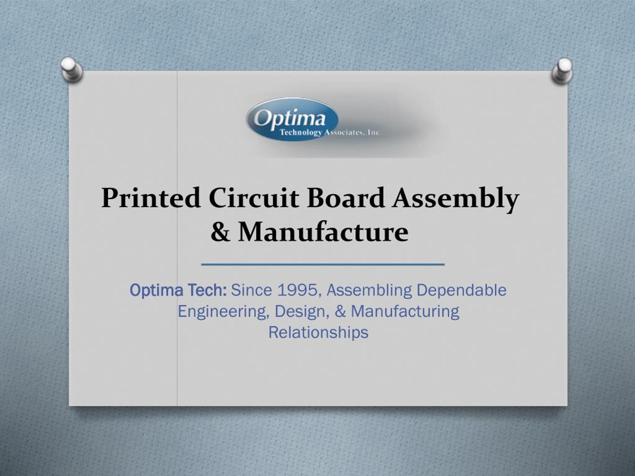 PPT - Printed Circuit Board Assembly & Manufacture PowerPoint ...