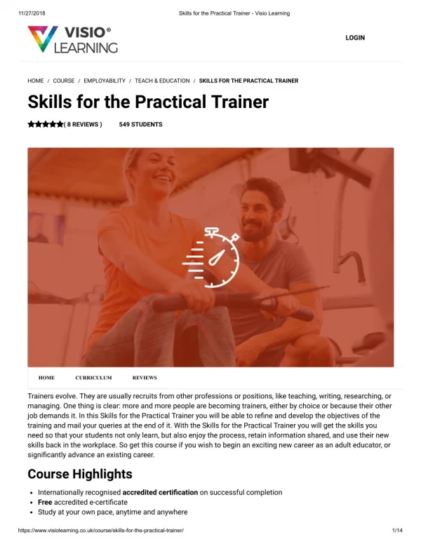 Skills for the Practical Trainer - Visio Learning