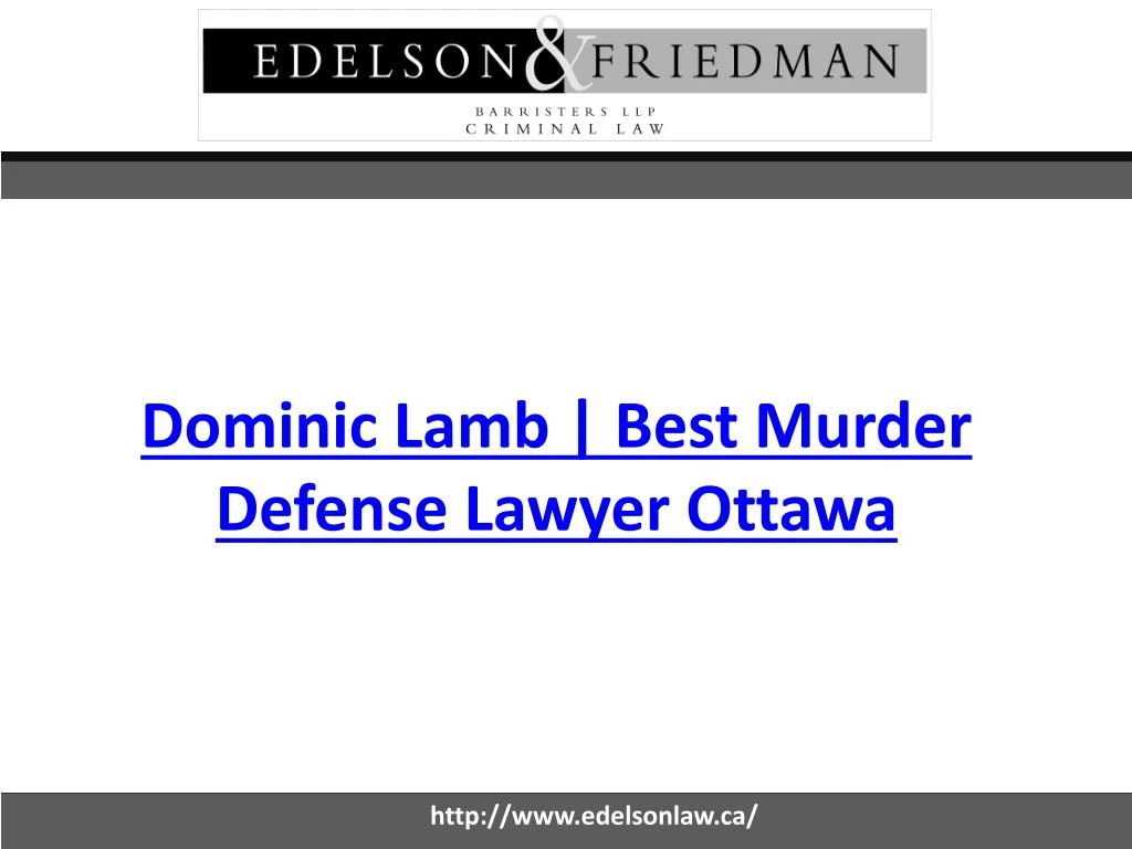 dominic lamb best murder defense lawyer ottawa