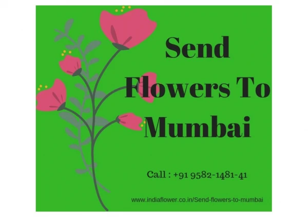 Send Flowers To Mumbai | 9582-1481-41