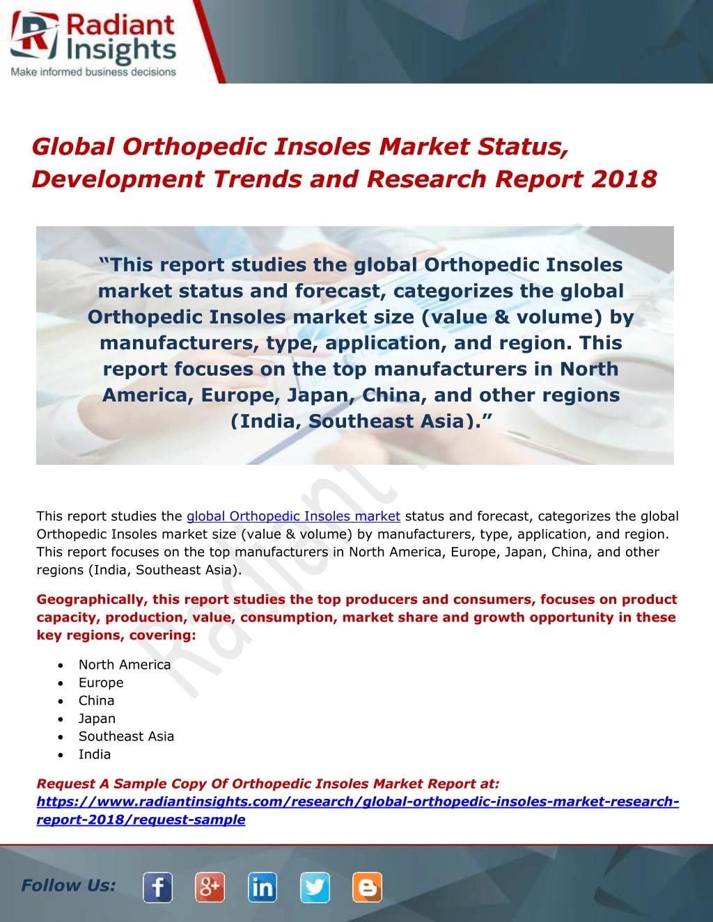 global orthopedic insoles market status