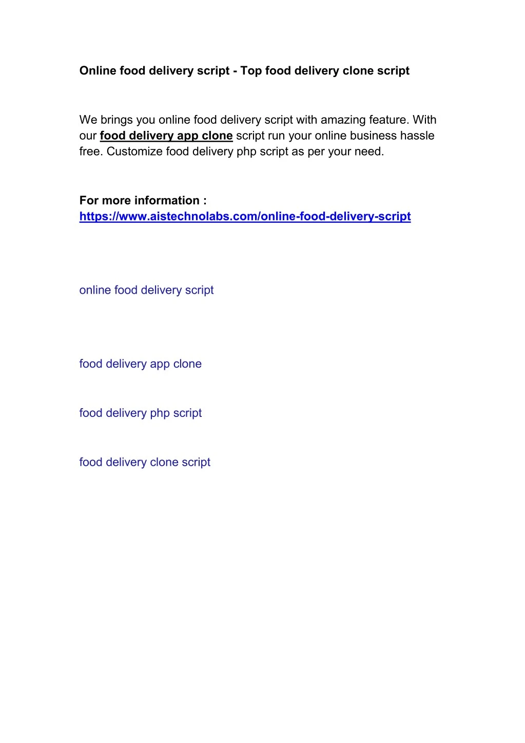 online food delivery script top food delivery
