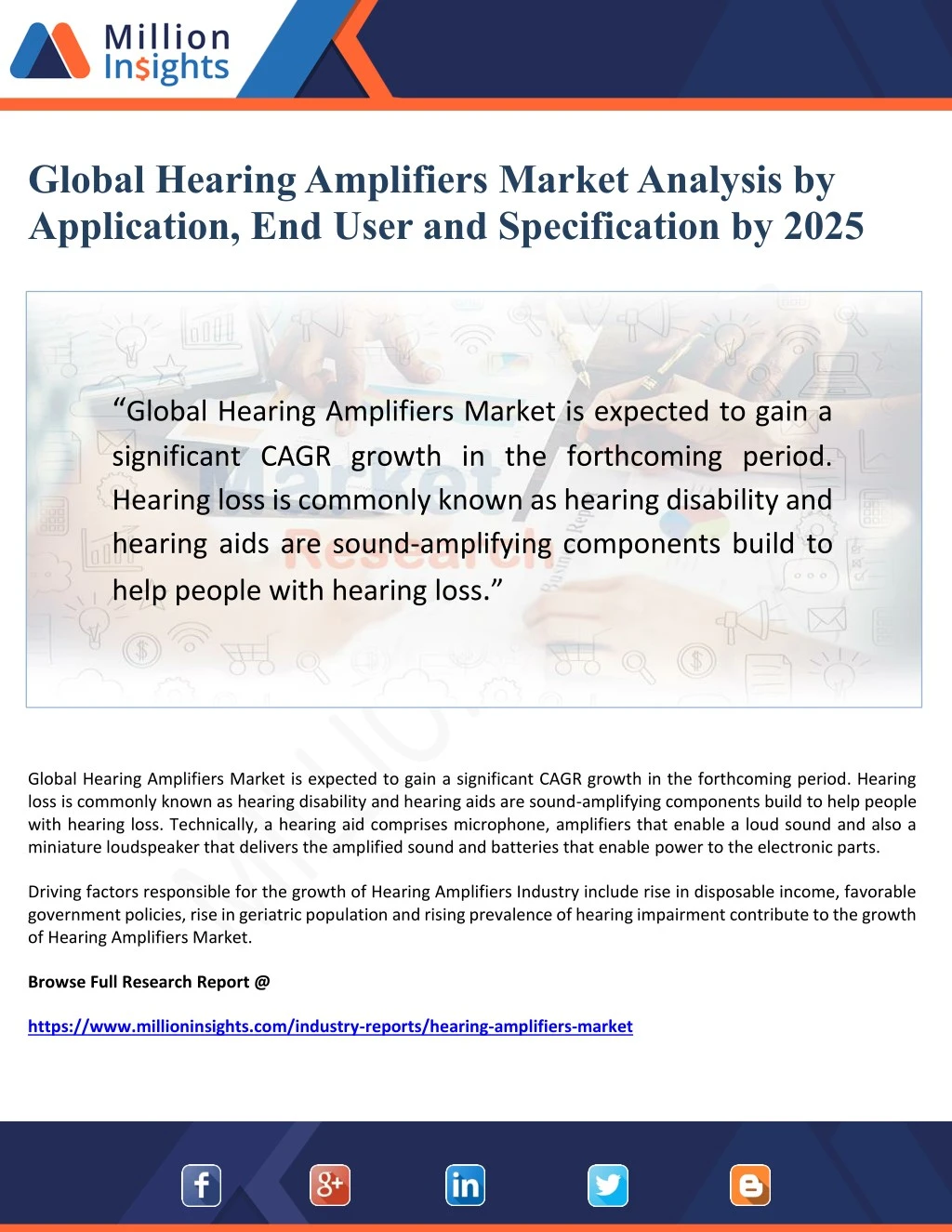 global hearing amplifiers market analysis