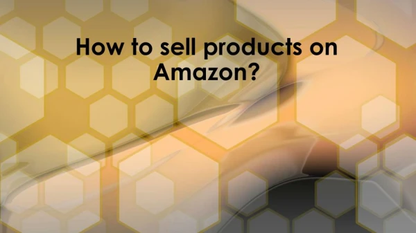 How to sell products on Amazon? Contact Vserve Amazon Listing Services