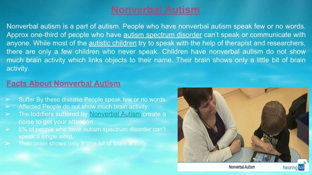 nonverbal autism