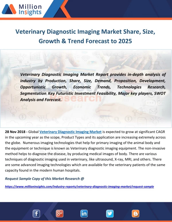 Veterinary Diagnostic Imaging Market Share, Size, Growth & Trend Forecast to 2025