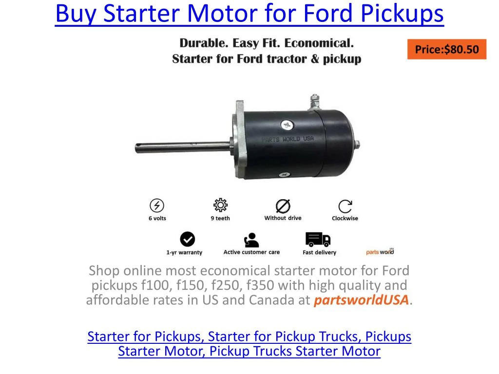 buy starter motor for ford pickups