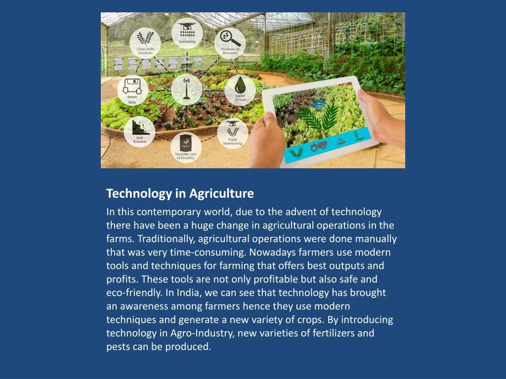 technology in agriculture
