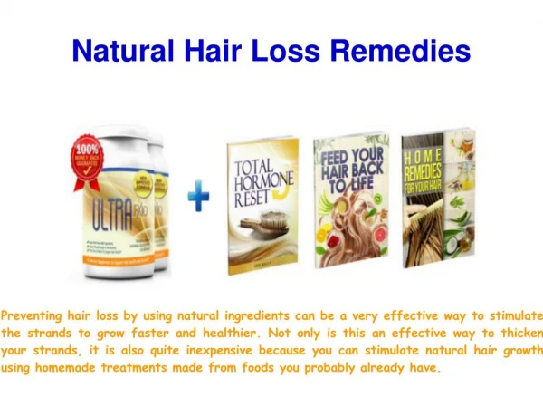 Effective Natural Home Remedies For Hair Loss