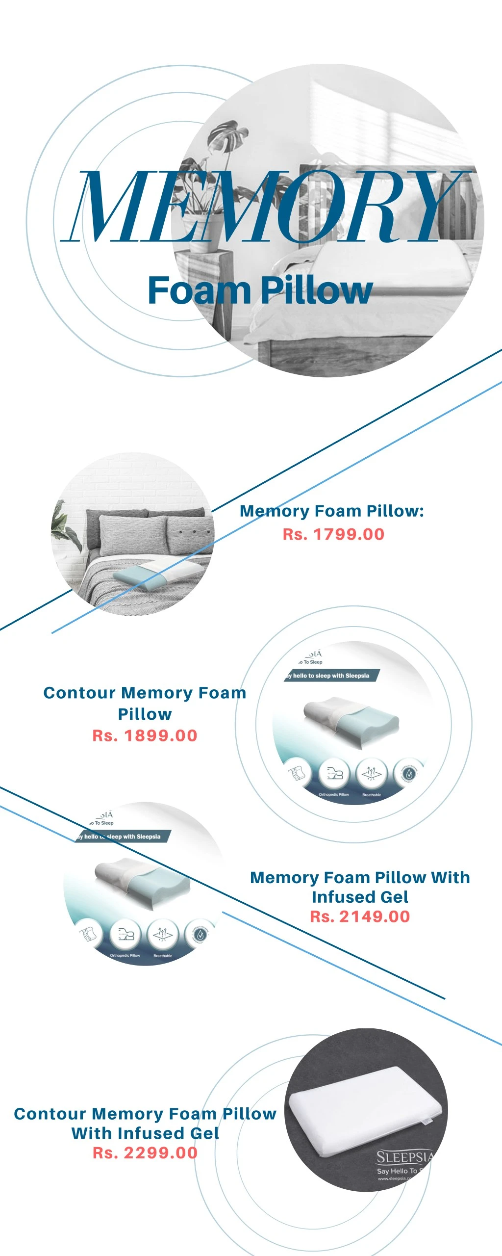 memory foam pillow