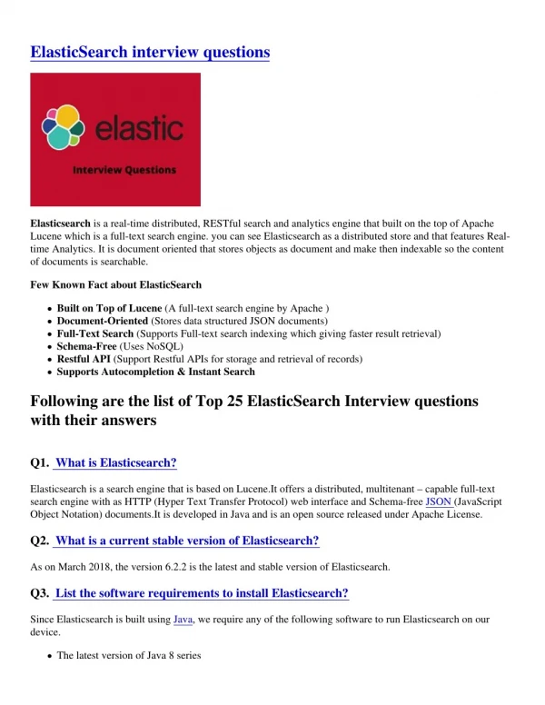 Elasticsearch Interview Questions-PDF