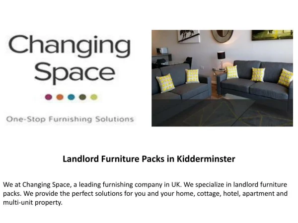 Landlord Furniture Packs in Kidderminster