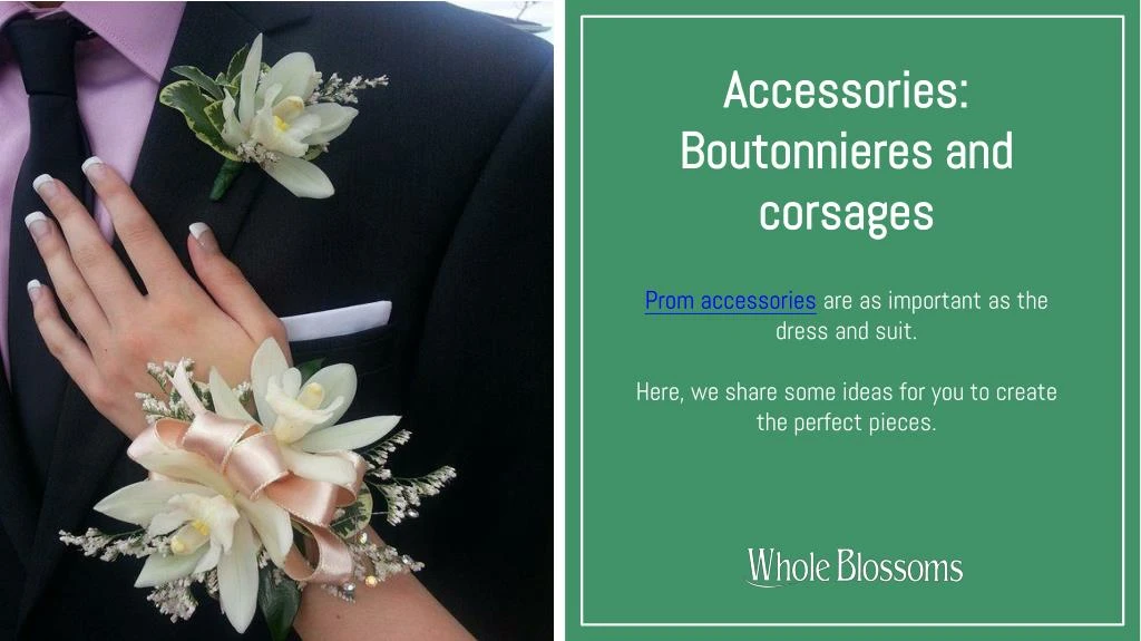accessories boutonnieres and corsages