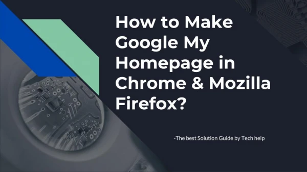 How to make Google homepage in Chrome & Mozilla Firefox