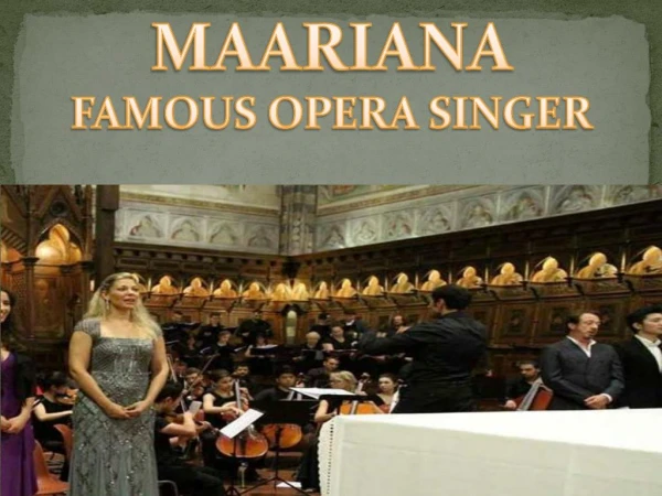 Amazing opera singer Maariana vikse