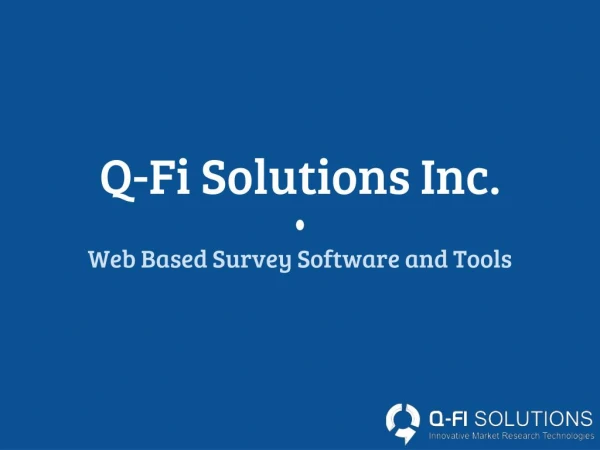 Web Based Survey Software