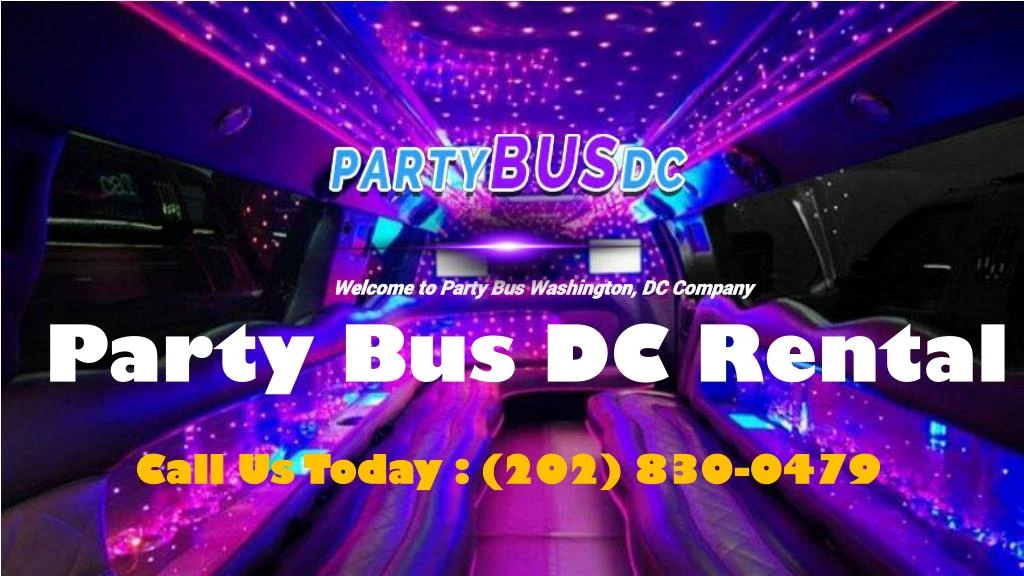 welcome to party bus washington dc company