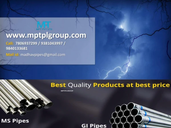 Ms Pipe Dealers in Chennai