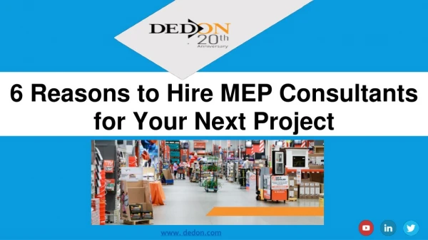 Importance of Hiring MEP Consultants for Your Next Project