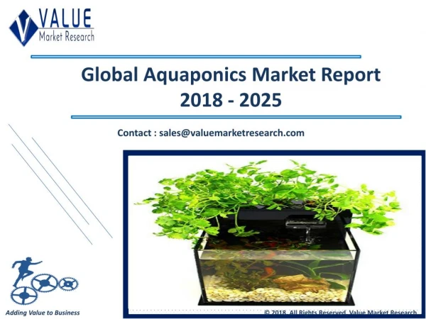 Aquaponics Market - Industry Research Report 2018-2025, Globally