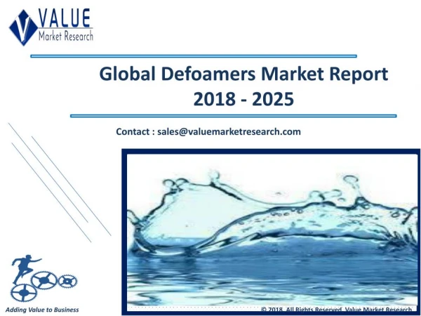 global defoamers market report 2018 2025