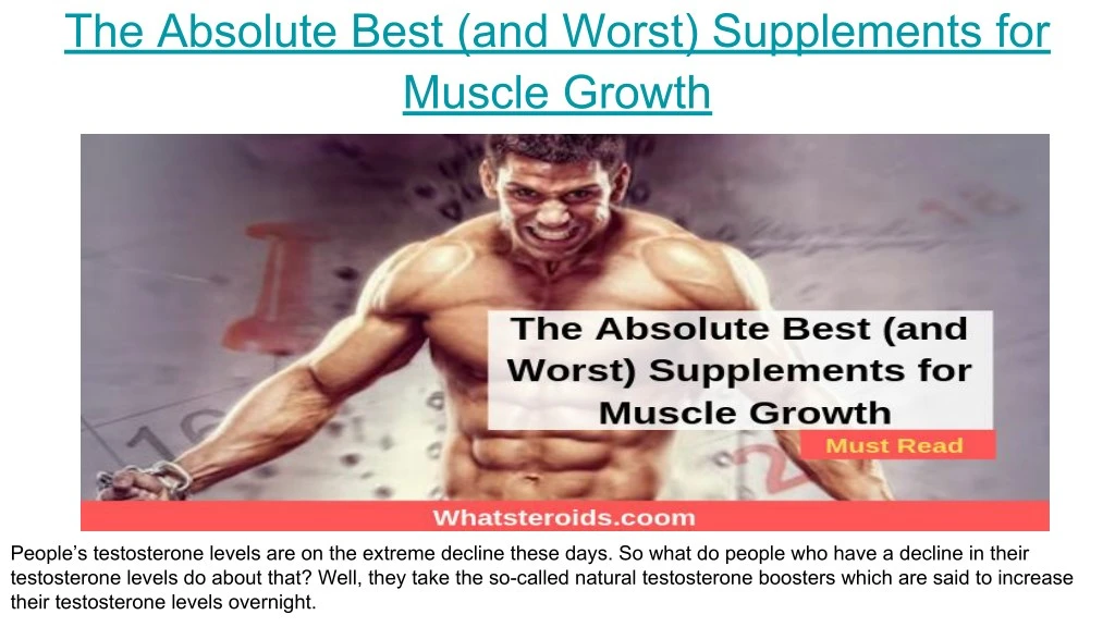 the absolute best and worst supplements