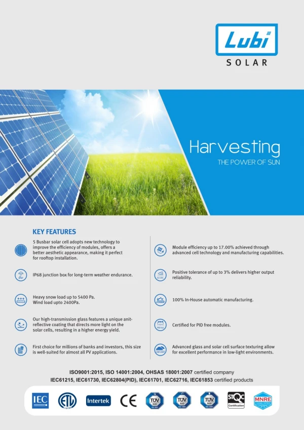 Lubi Solar | Best Solar Panel Company in India
