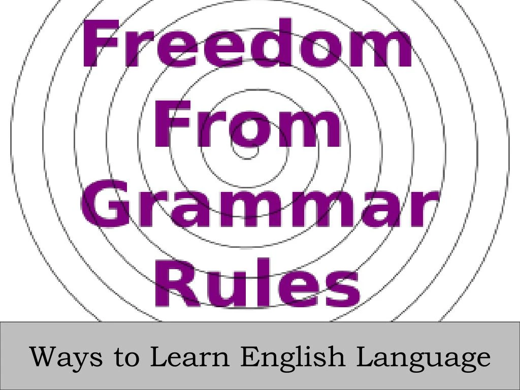 ways to learn english language