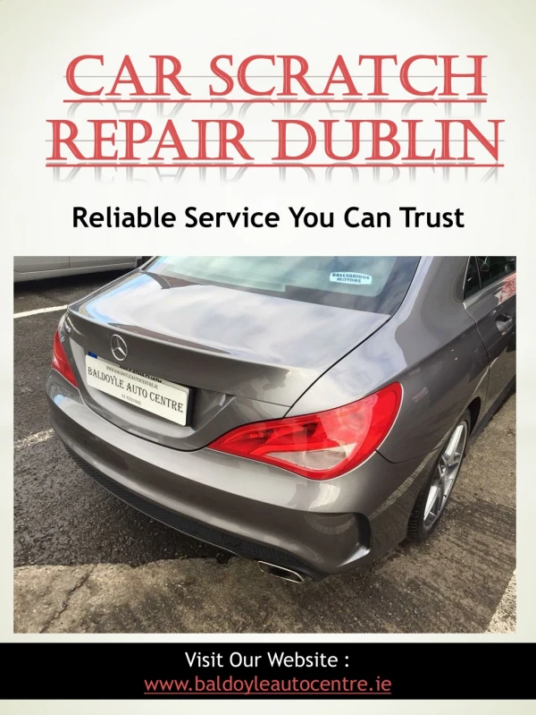 Car Scratch Repair Dublin