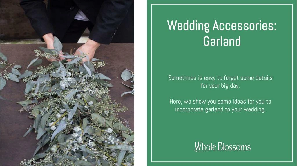 wedding accessories garland