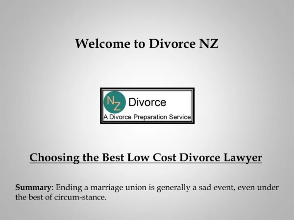 Divorce in New Zealand, divorce application fee, affordable divorce