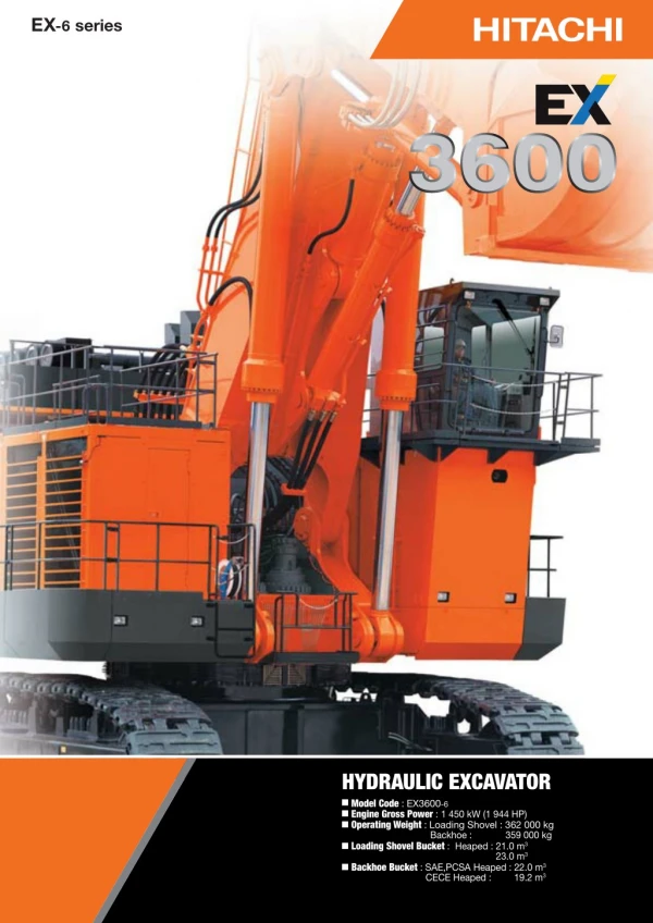 TATA Hitachi EX 3600-6 Mining Excavator