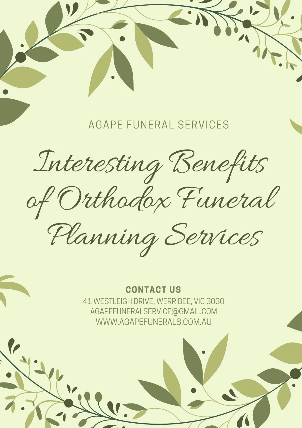 agape funeral services