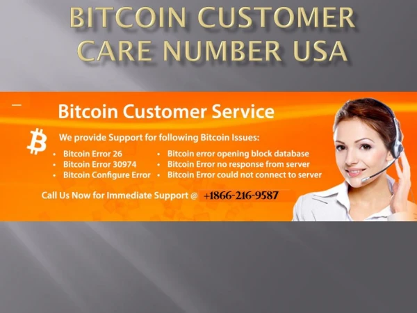Bitcoin Customer Care Number USA