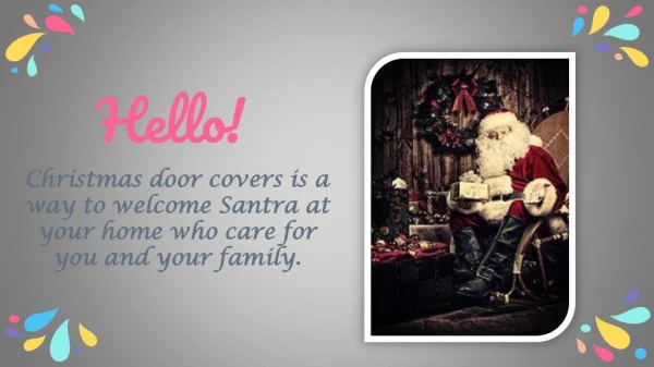 Beautiful Christmas door covers at DoorFoto