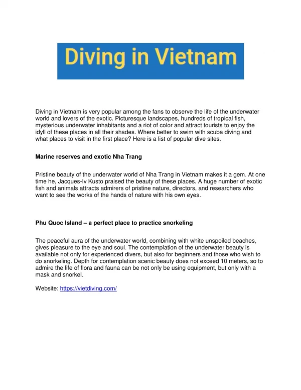 VietDiving