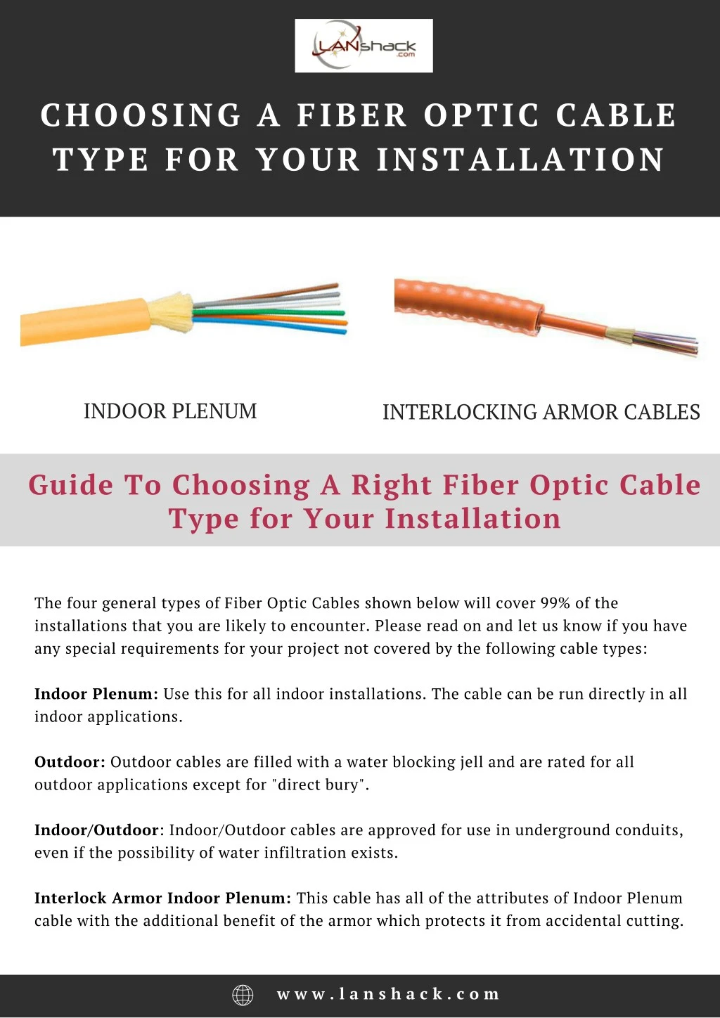 choosing a fiber optic cable type for your