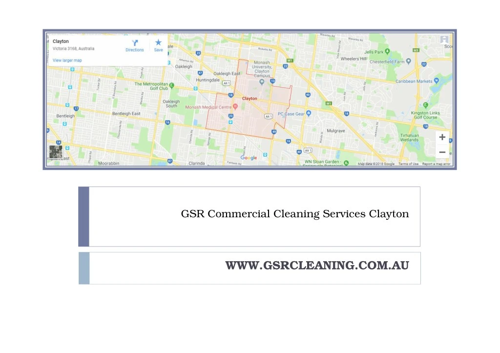 gsr commercial cleaning services clayton