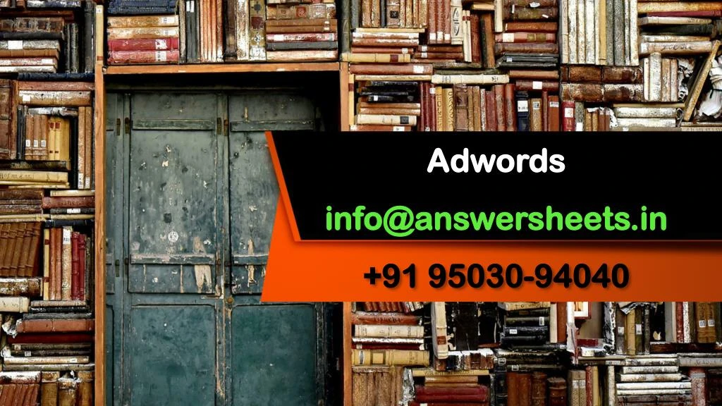 adwords info@answersheets in 91 95030 94040