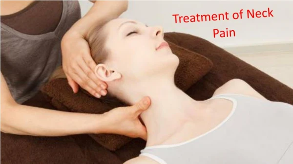Treatment of Neck Pain